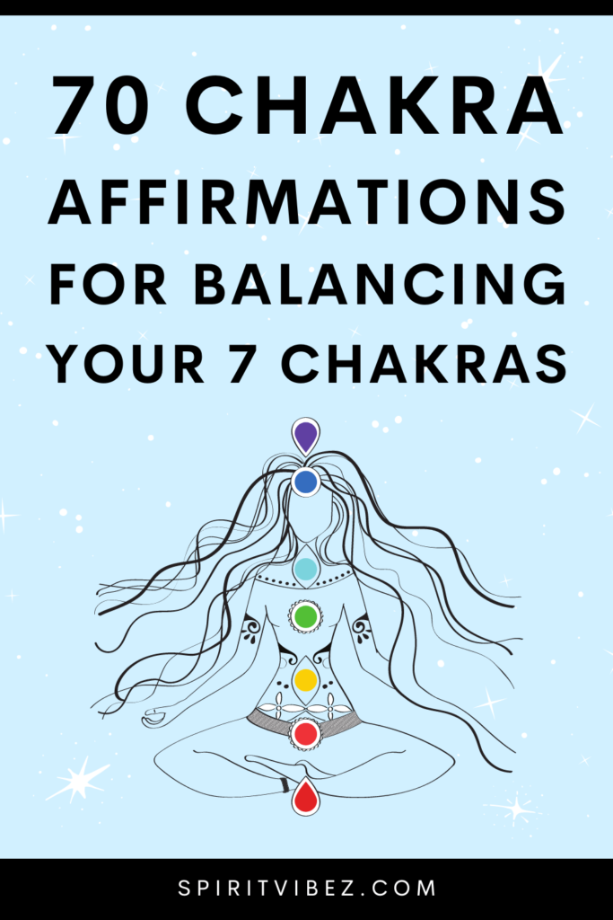 i am chakra affirmations for the seven chakras