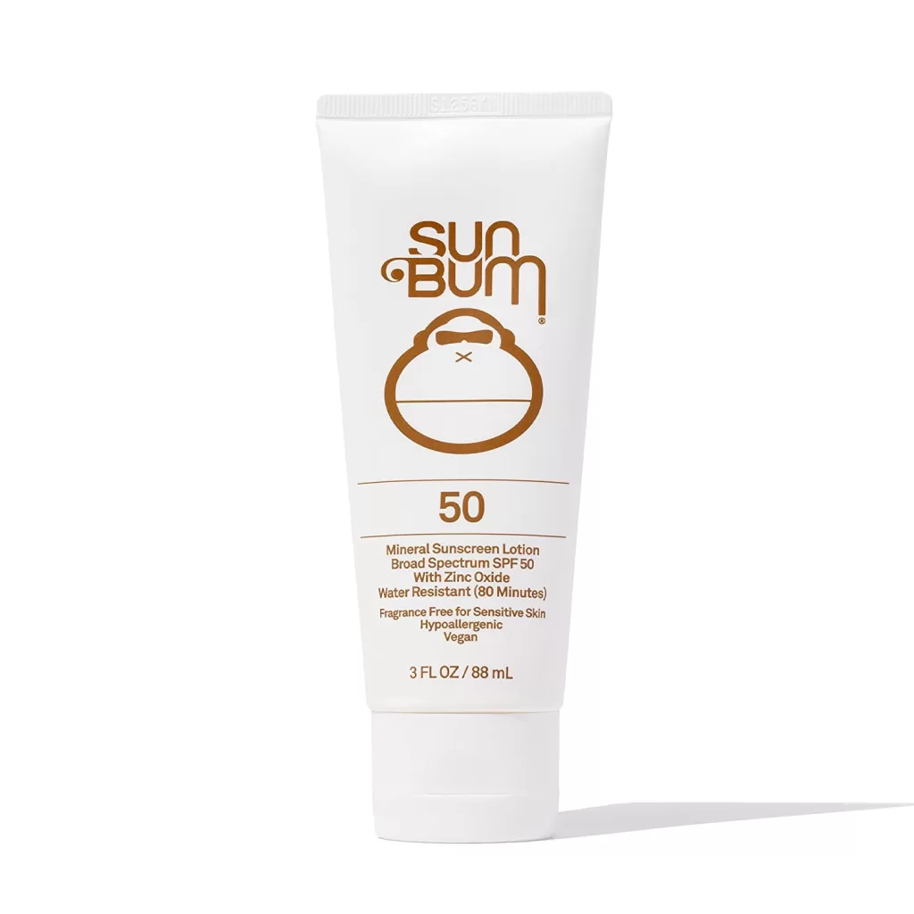self-care items list - mineral sunscreen