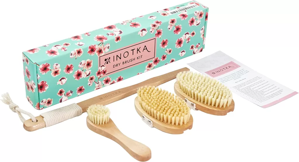 essential self-care items - dry brushing set