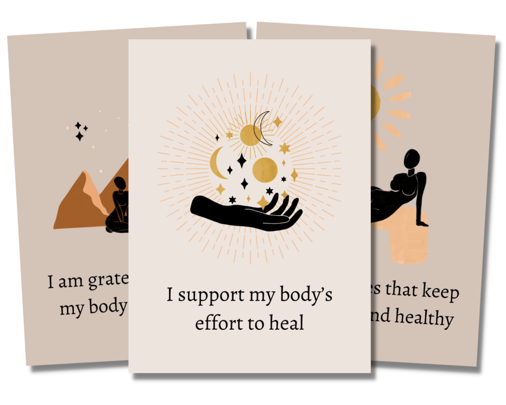 affirmation cards to heal your body