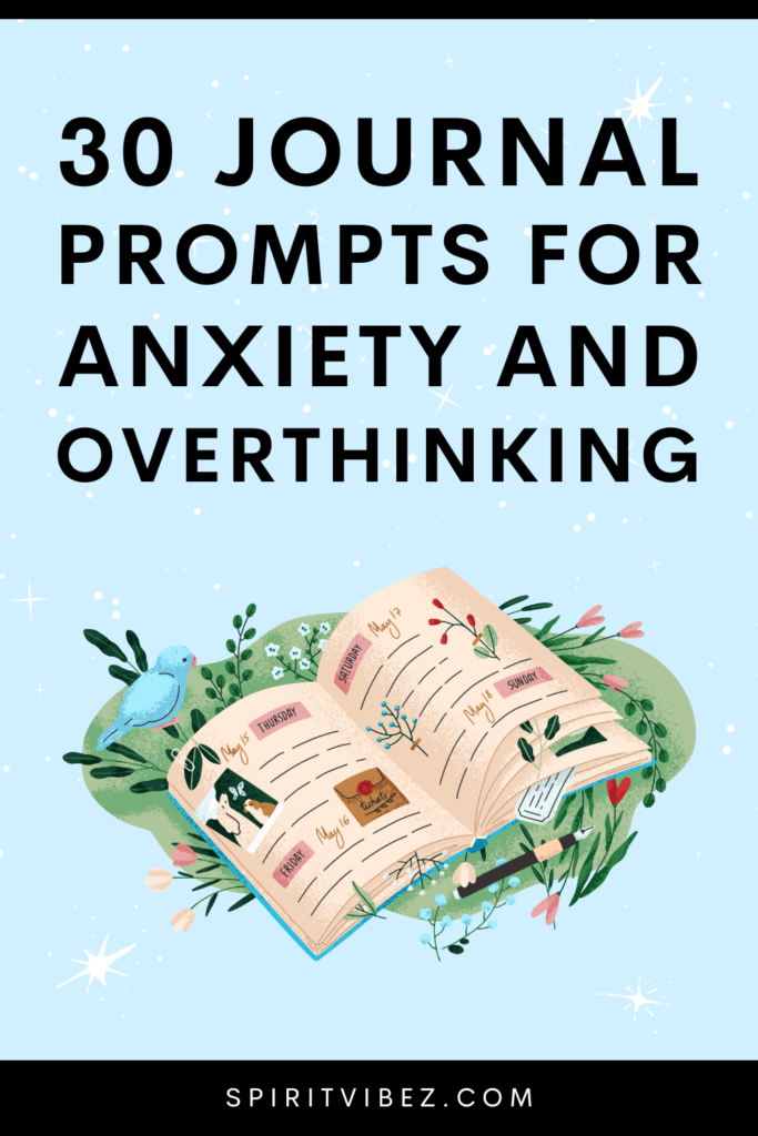 30 journal prompts for anxiety