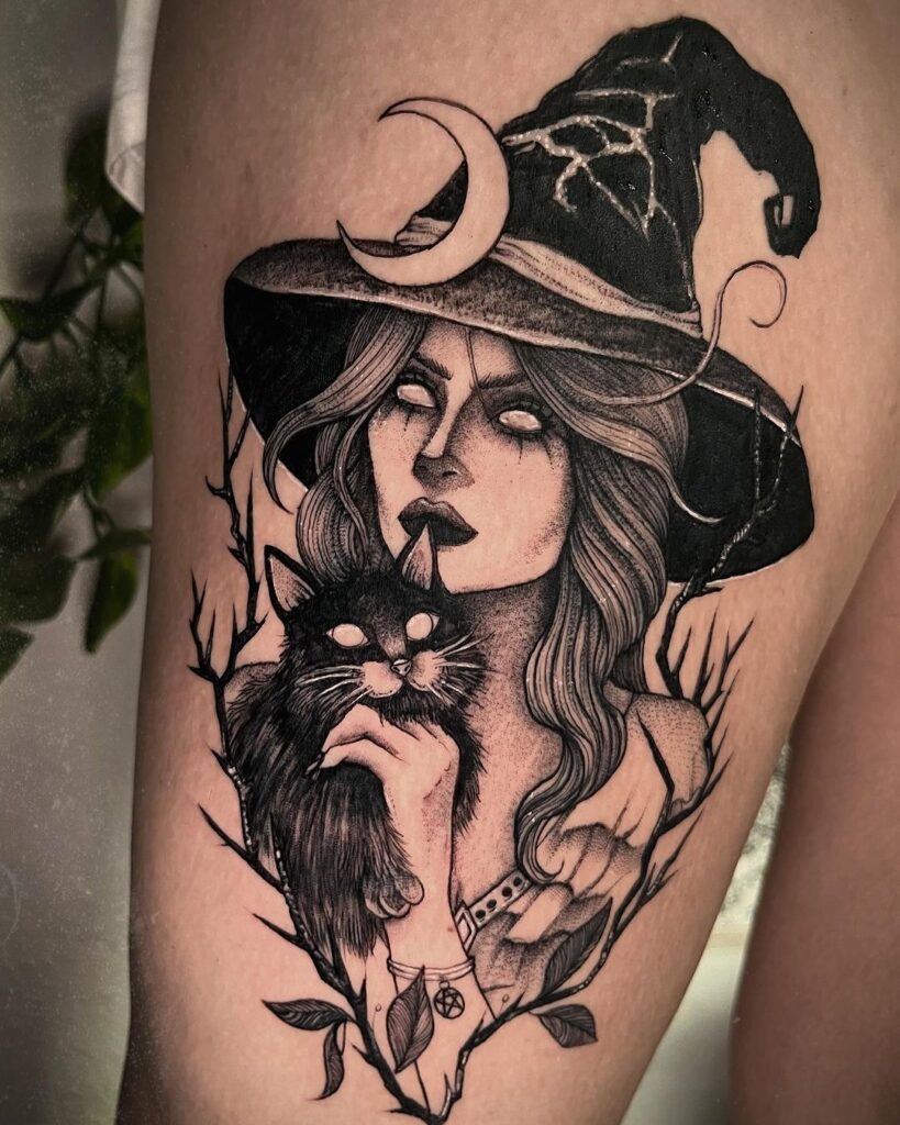 traditional witch tattoo